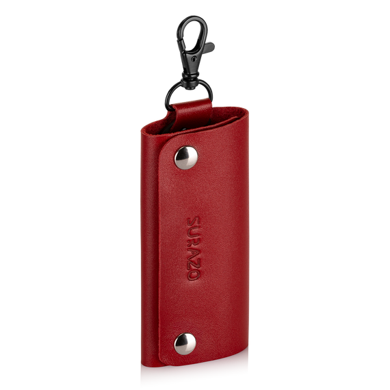 Leder Schlüssel Etui - Rot
